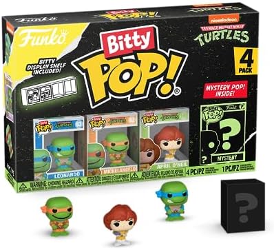 Funko Bitty POP! TMNT 4-Pack - Leonardo, Michelangelo, April & Mystery