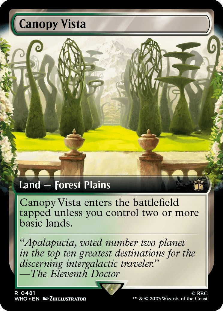 Canopy Vista (Extended Art) (481) [Universes Beyond: Doctor Who]