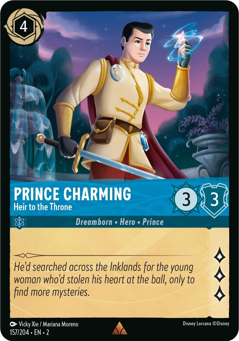 Image for Prince Charming - Heir to the Throne (157/204) [Rise of the Floodborn] - Disney Lorcana