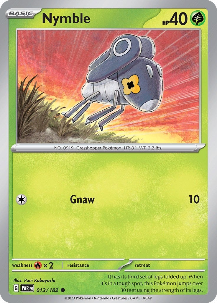 Image for Nymble (013/182) [SV04: Paradox Rift] - Pokemon