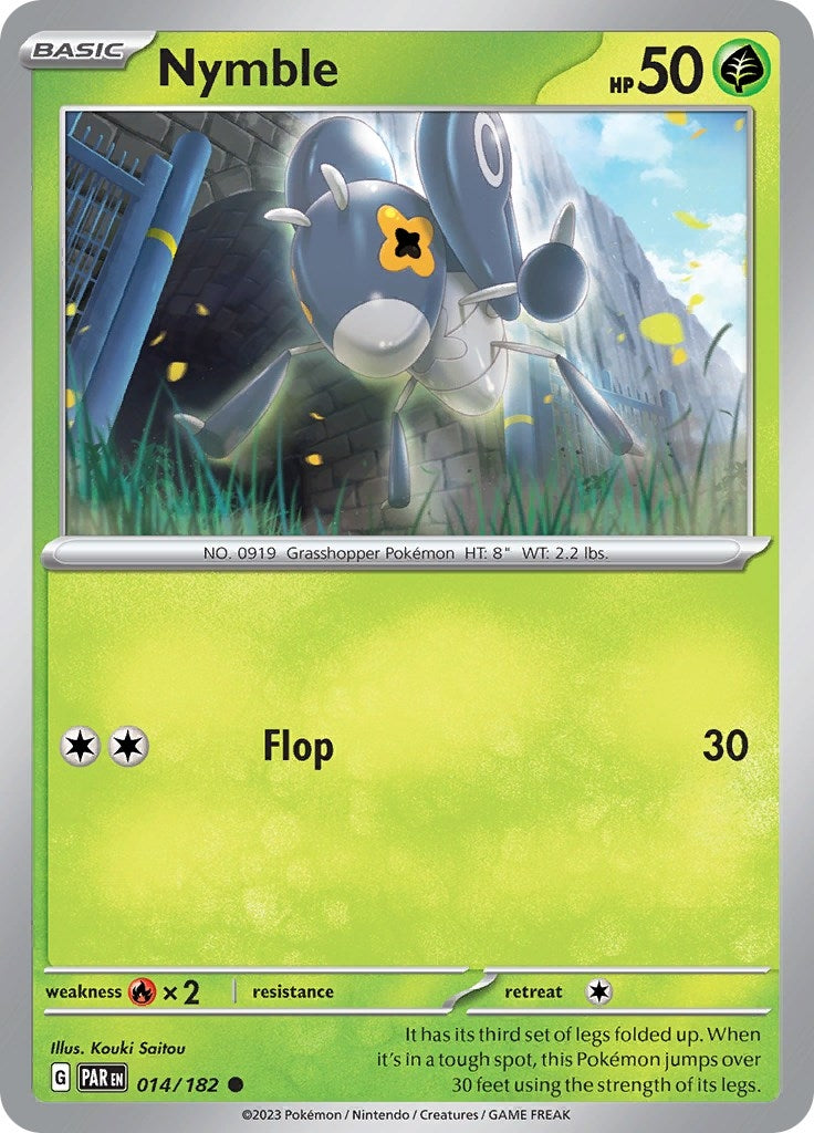 Image for Nymble (014/182) [SV04: Paradox Rift] - Pokemon