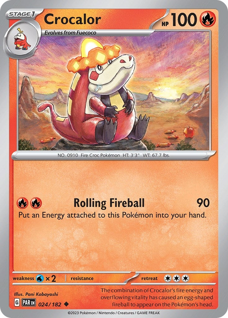 Image for Crocalor (024/182) [SV04: Paradox Rift] - Pokemon