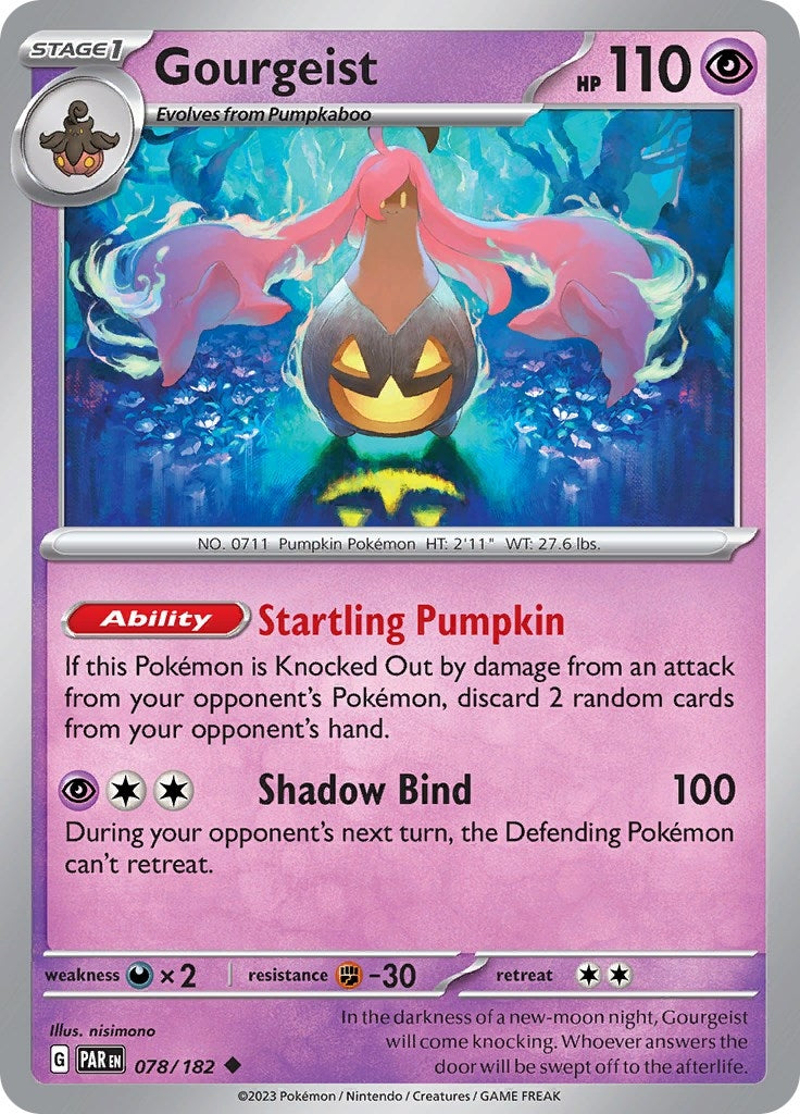 Image for Gourgeist (078/182) [SV04: Paradox Rift] - Pokemon