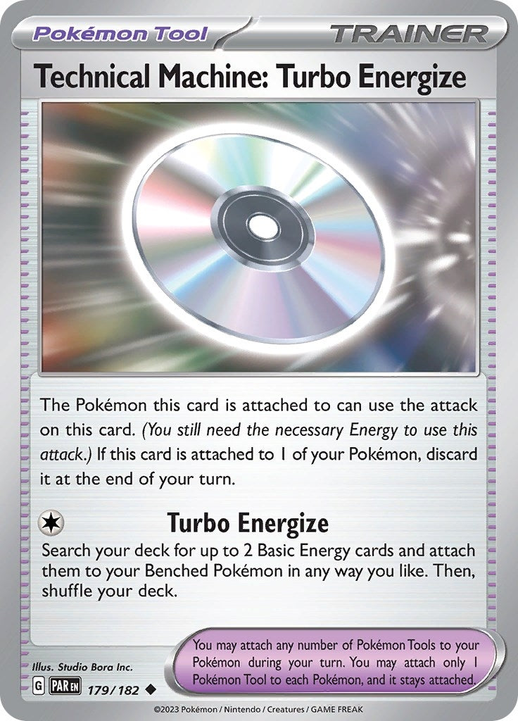 Image for Technical Machine: Turbo Energize (179/182) [SV04: Paradox Rift] - Pokemon