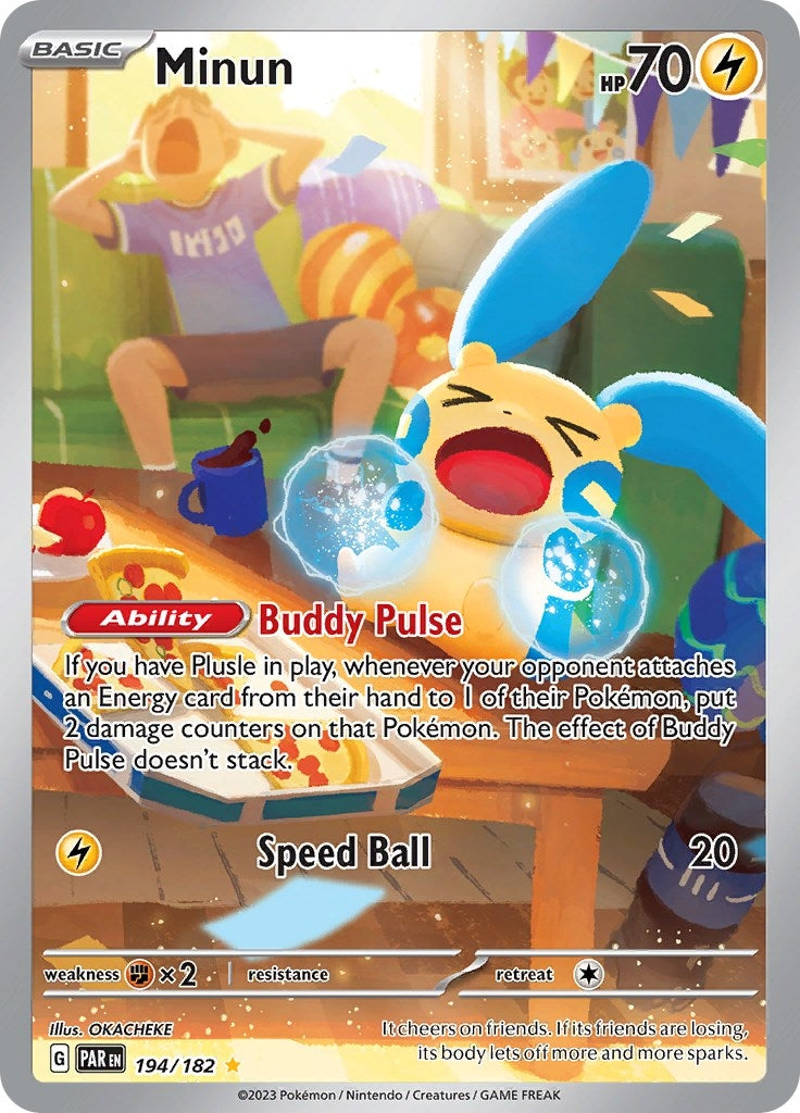 Image for Minun (194/182) [SV04: Paradox Rift] - Pokemon