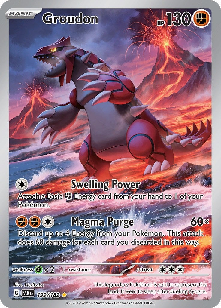 Image for Groudon (199/182) [SV04: Paradox Rift] - Pokemon