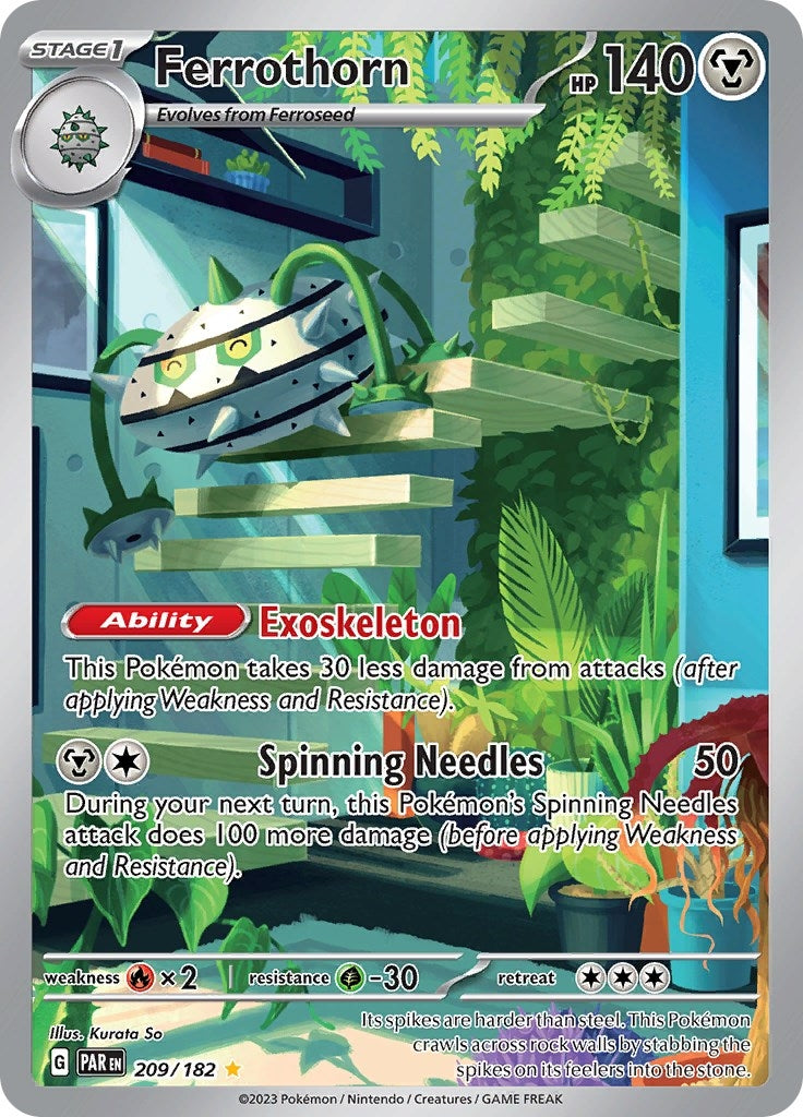 Image for Ferrothorn (209/182) [SV04: Paradox Rift] - Pokemon