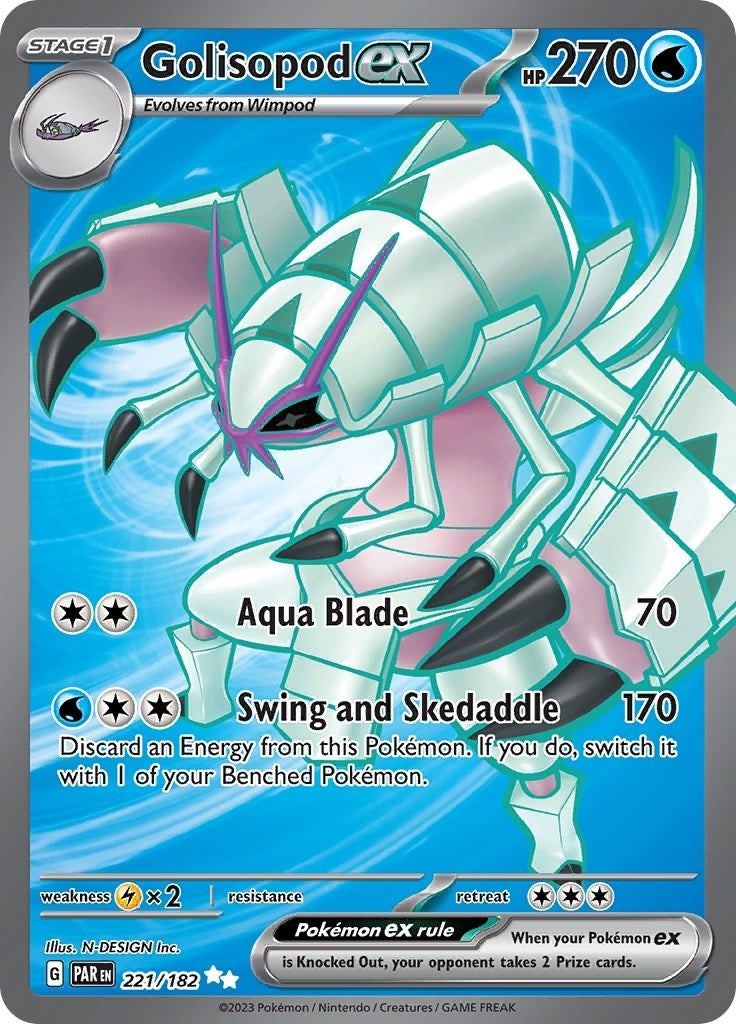 Image for Golisopod ex (221/182) [SV04: Paradox Rift] - Pokemon