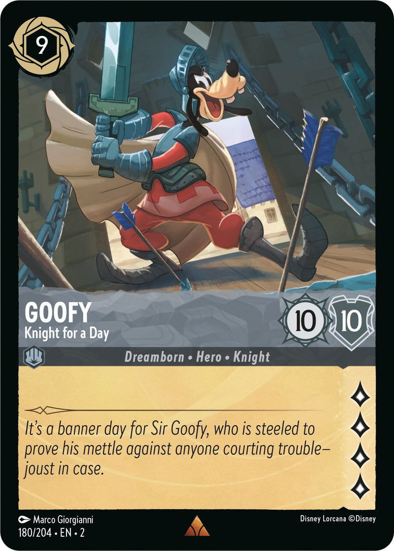 Image for Goofy - Knight for a Day (180/204) [Rise of the Floodborn] - Disney Lorcana