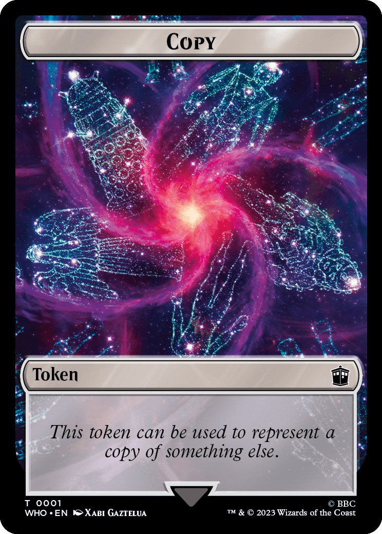 Copy // Alien Double-Sided Token (1 // 2) [Universes Beyond: Doctor Who]