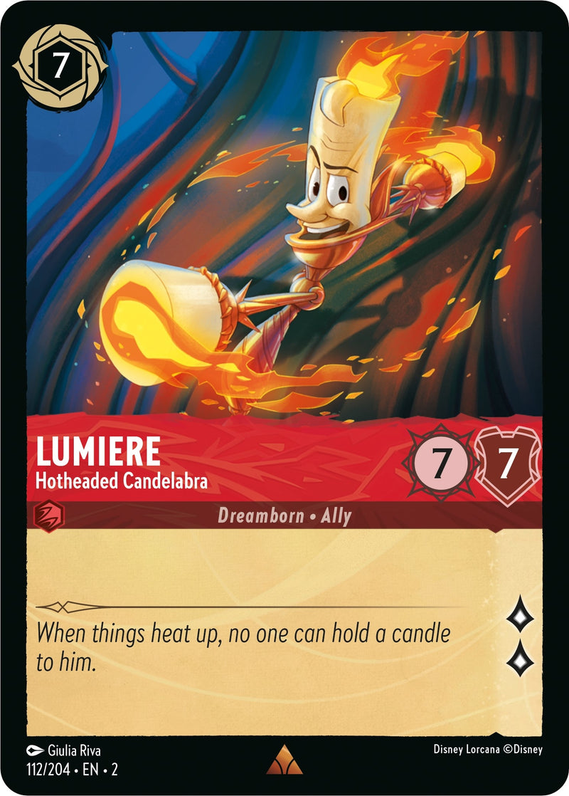 Image for Lumiere - Hotheaded Candelabra (112/204) [Rise of the Floodborn] - Disney Lorcana