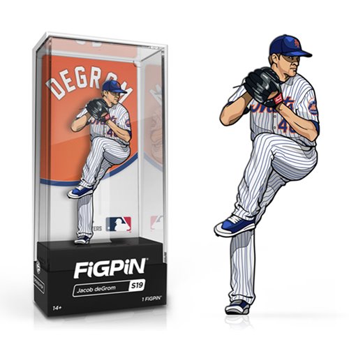 Jacob deGrom FiGPiN Classic 3-Inch Enamel Pin - Official MLB New York Mets Merchandise