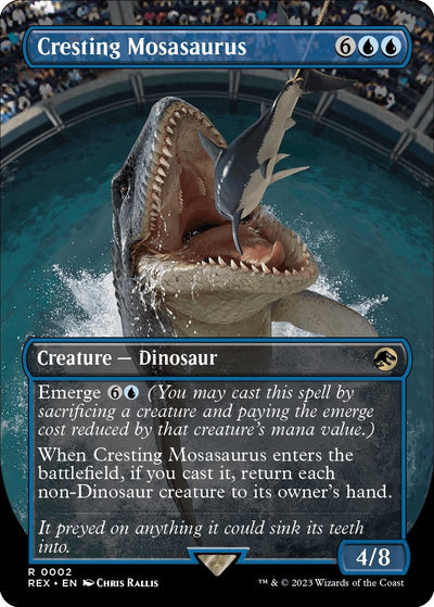 Cresting Mosasaurus (Borderless) (2) (Universes Beyond: Jurassic World Collection)