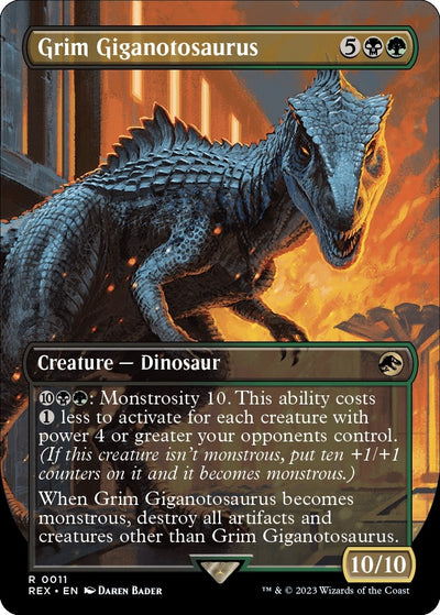 Grim Giganotosaurus (Borderless) (11) (Universes Beyond: Jurassic World Collection)