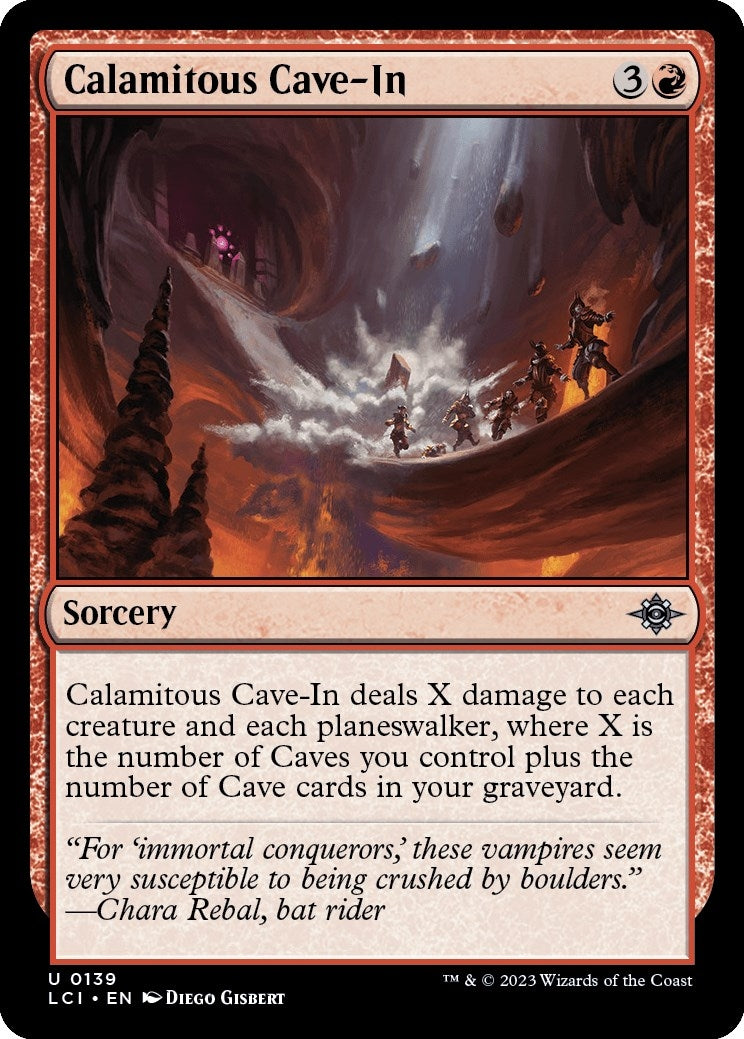 Calamitous Cave-In (139) (The Lost Caverns of Ixalan)