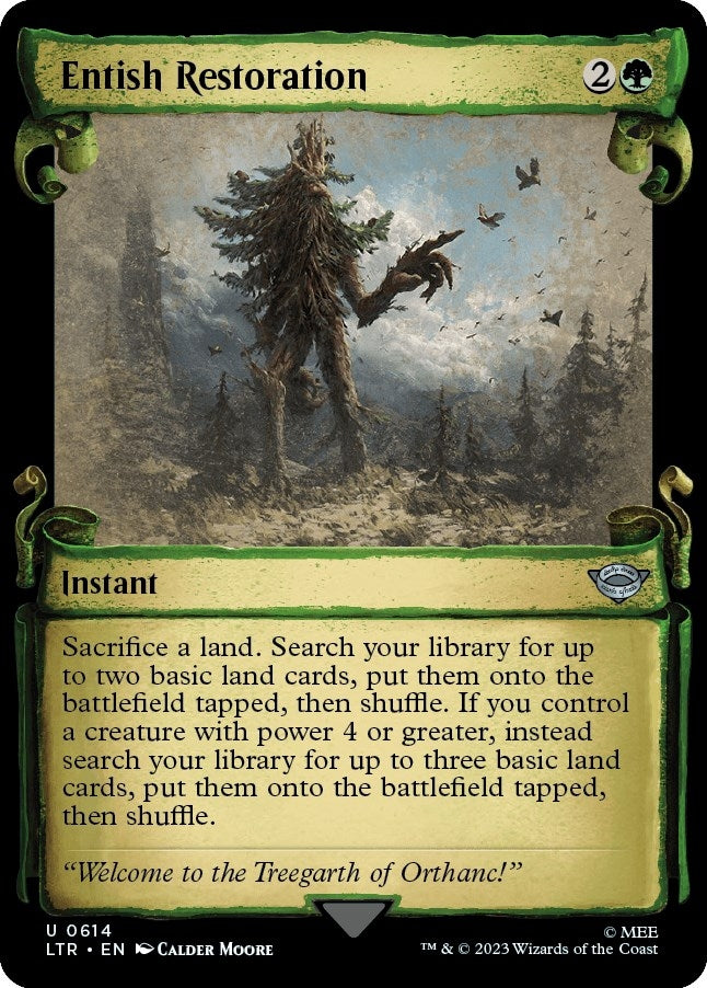 Entish Restoration (Showcase Scrolls) (614) (Universes Beyond: The Lord of the Rings: Tales of Middle-earth)