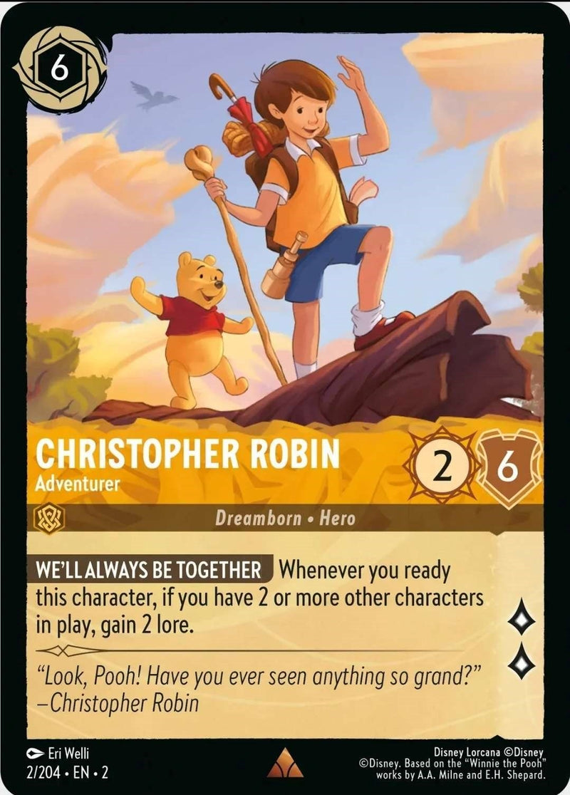 Image for Christopher Robin - Adventurer (2/204) [Rise of the Floodborn] - Disney Lorcana