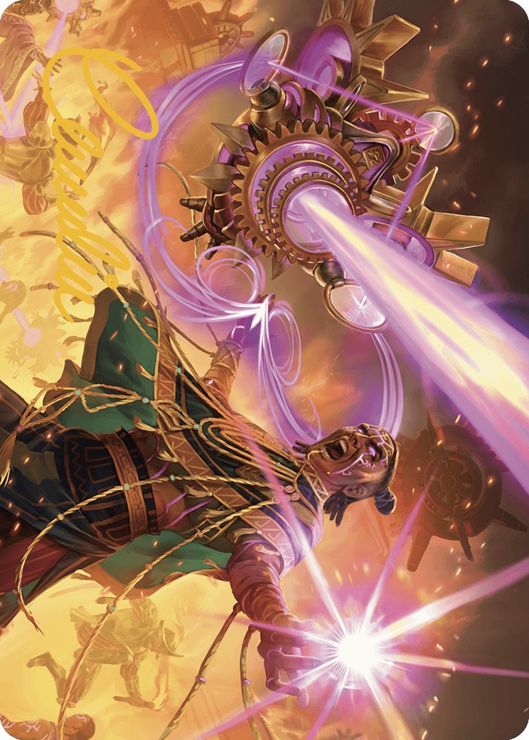Cosmium Blast Art Card (Gold-Stamped Signature) (1) [The Lost Caverns of Ixalan]