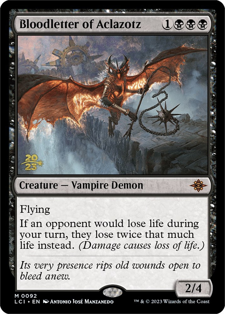 Bloodletter of Aclazotz (92) [Prerelease Cards]