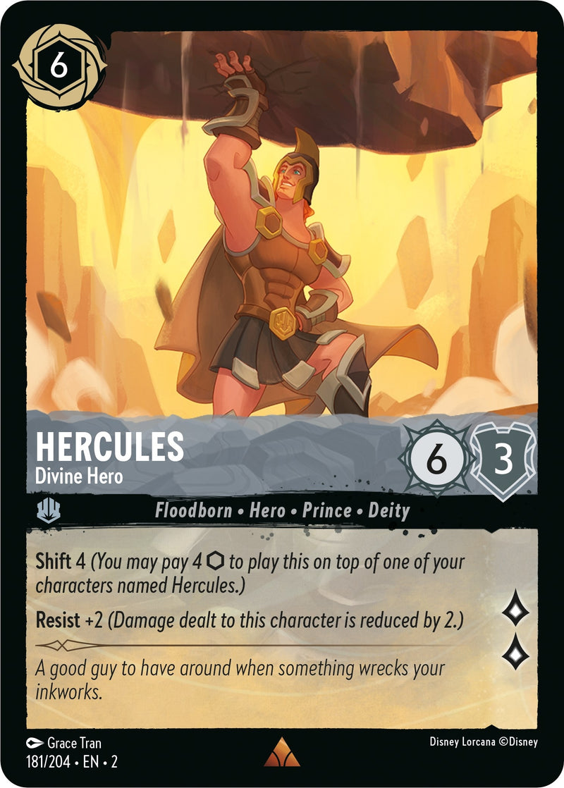 Image for Hercules - Divine Hero (181/204) [Rise of the Floodborn] - Disney Lorcana