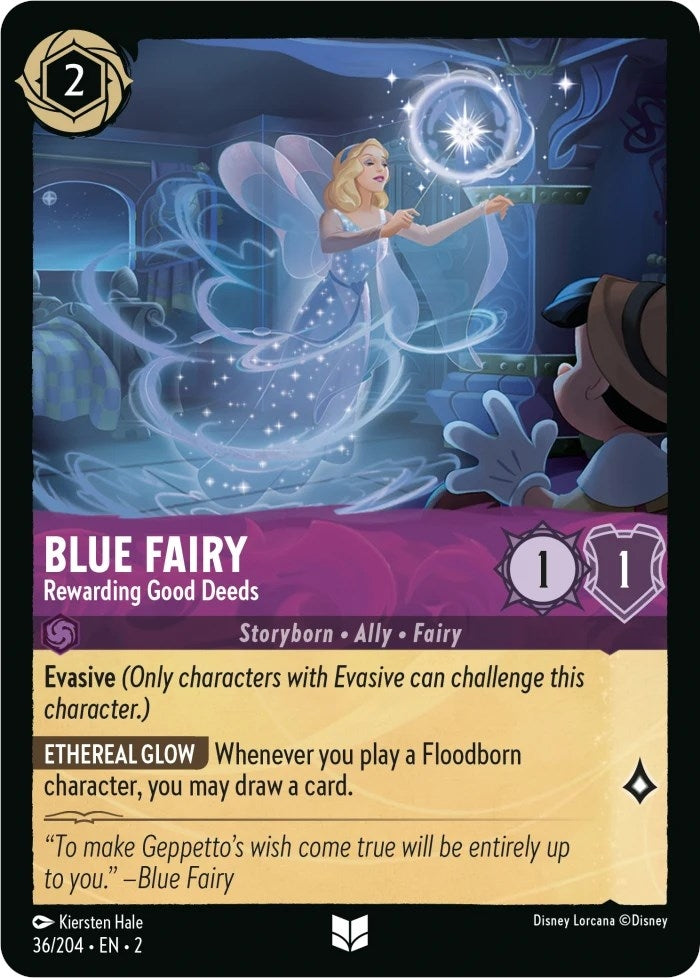 Image for Blue Fairy - Rewarding Good Deeds (36/204) [Rise of the Floodborn] - Disney Lorcana