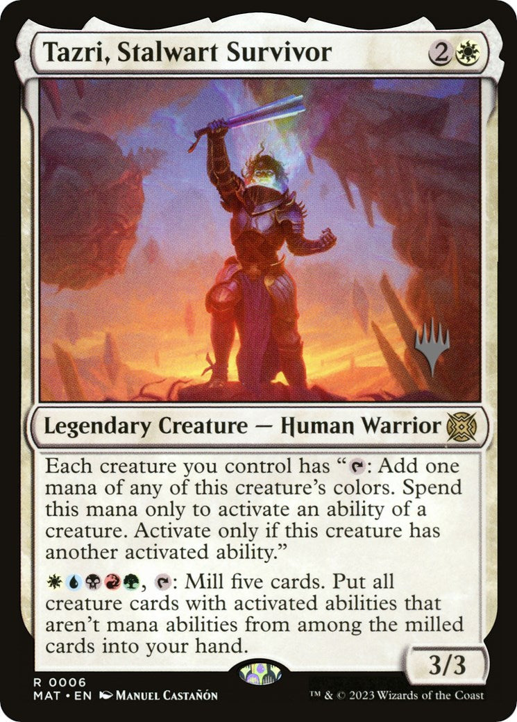 Tazri, Stalwart Survivor (Promo Pack) [The Lost Caverns of Ixalan Promos]