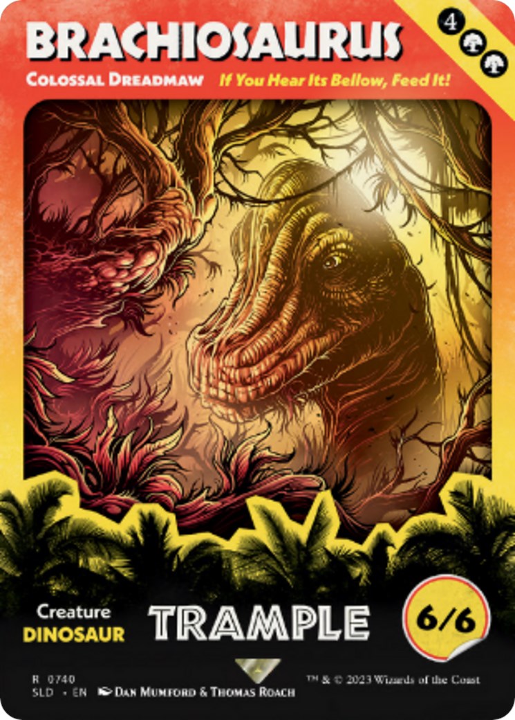 Brachiosaurus - Colossal Dreadmaw (740) [Secret Lair Drop Series]