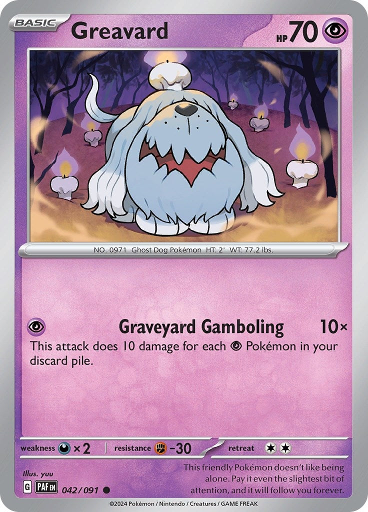 Image for Greavard (042/091) [SV: Paldean Fates] - Pokemon