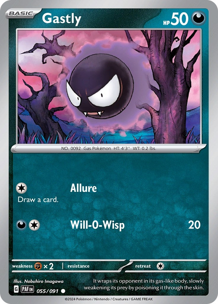 Image for Gastly (055/091) [SV: Paldean Fates] - Pokemon