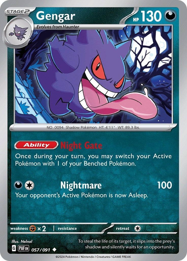 Image for Gengar (057/091) [SV: Paldean Fates] - Pokemon