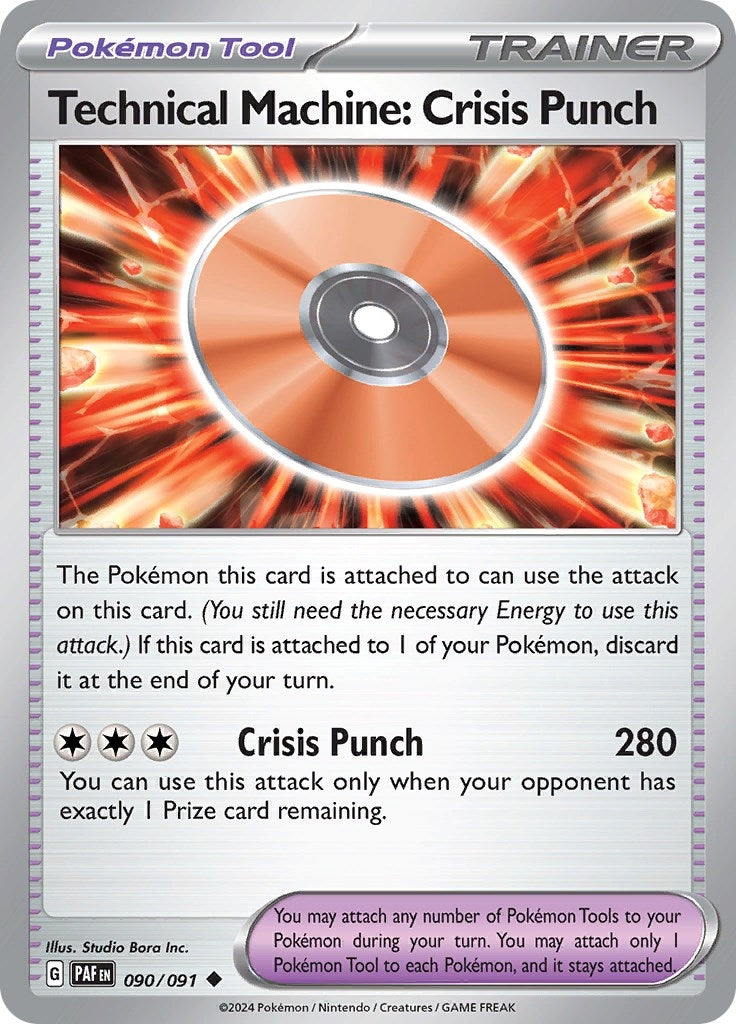 Image for Technical Machine: Crisis Punch (090/091) [SV: Paldean Fates] - Pokemon