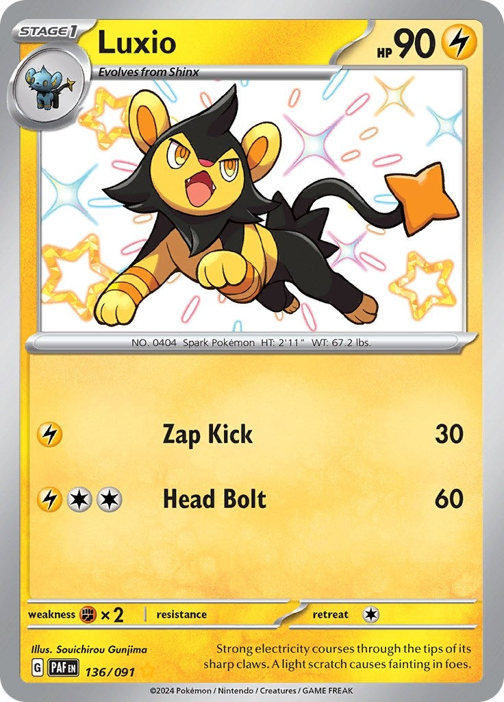 Image for Luxio (136/091) [SV: Paldean Fates] - Pokemon
