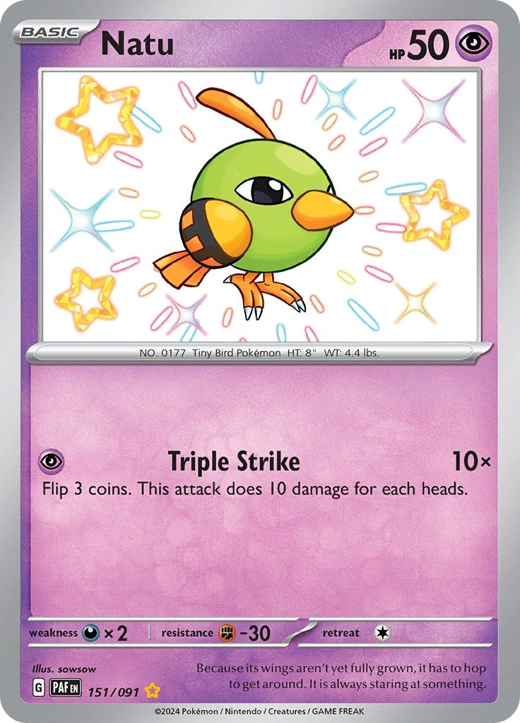 Image for Natu (151/091) [SV: Paldean Fates] - Pokemon