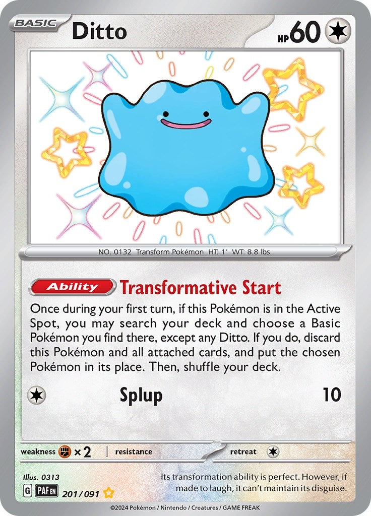 Image for Ditto (201/091) [SV: Paldean Fates] - Pokemon