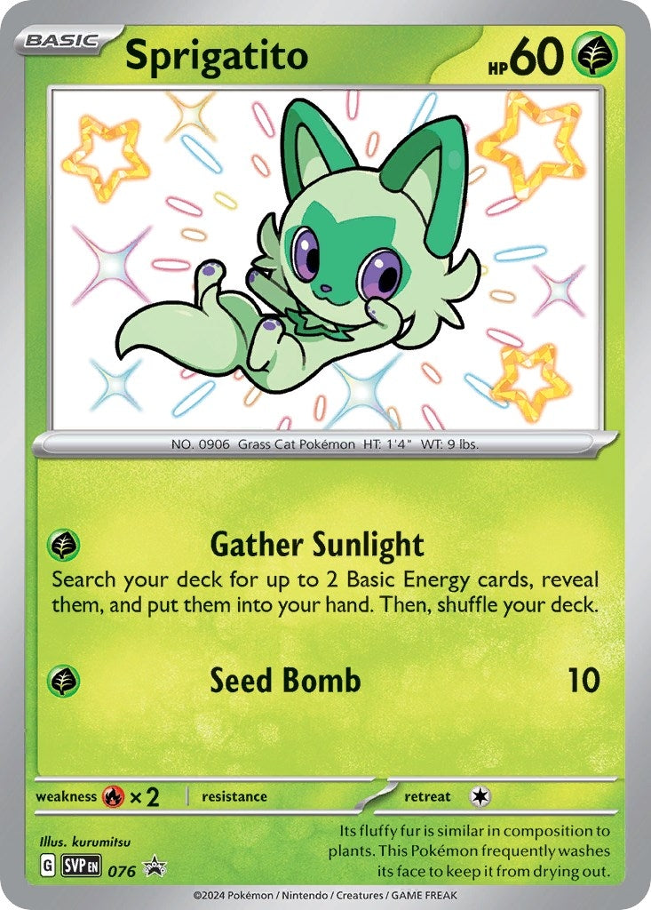 Image for Sprigatito - 076 (076) [SV: Scarlet & Violet Promo Cards] - Pokemon