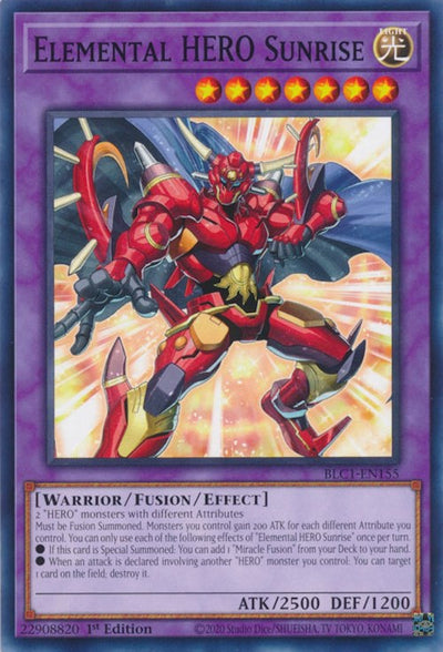 Elemental HERO Sunrise (BLC1-EN155) (Battles of Legend: Chapter 1)