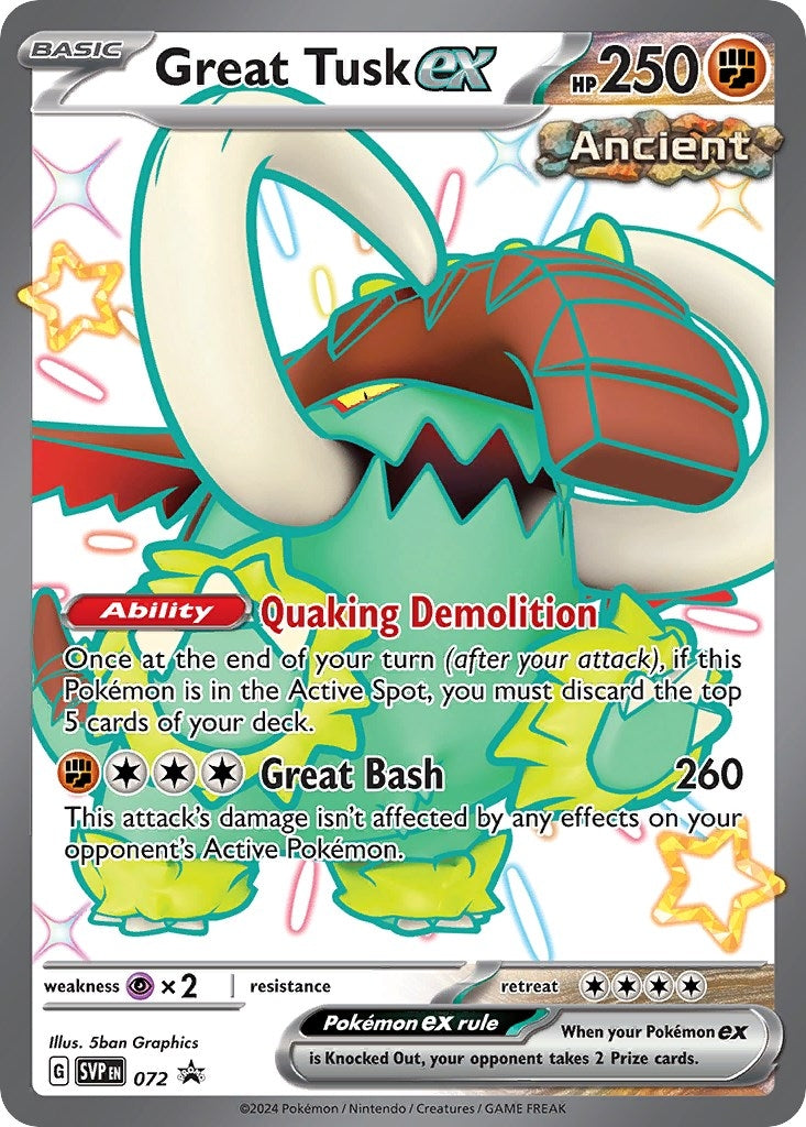Image for Great Tusk ex - 072 (072) [SV: Scarlet & Violet Promo Cards] - Pokemon