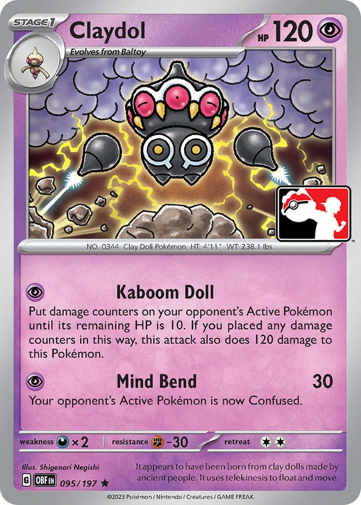 Image for Claydol (095/197) [Prize Pack Series Cards] - Pokemon