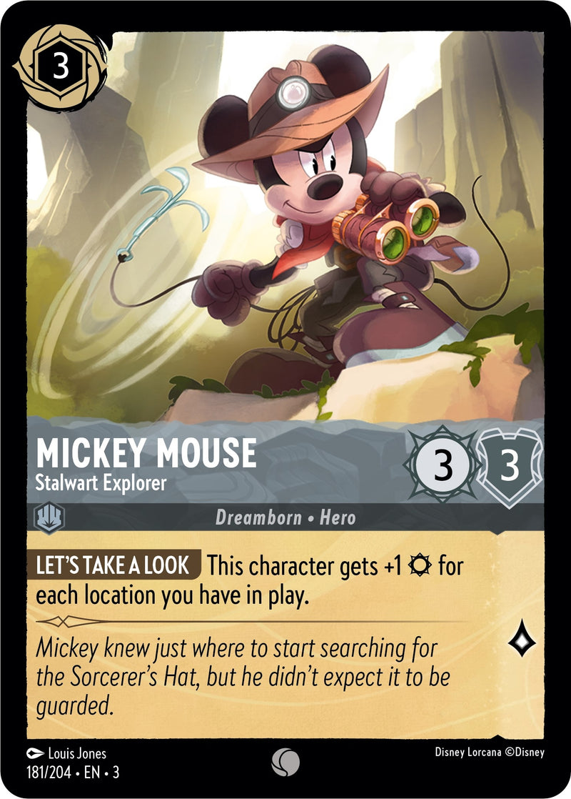 Image for Mickey Mouse - Stalwart Explorer (181/204) [Into the Inklands] - Disney Lorcana