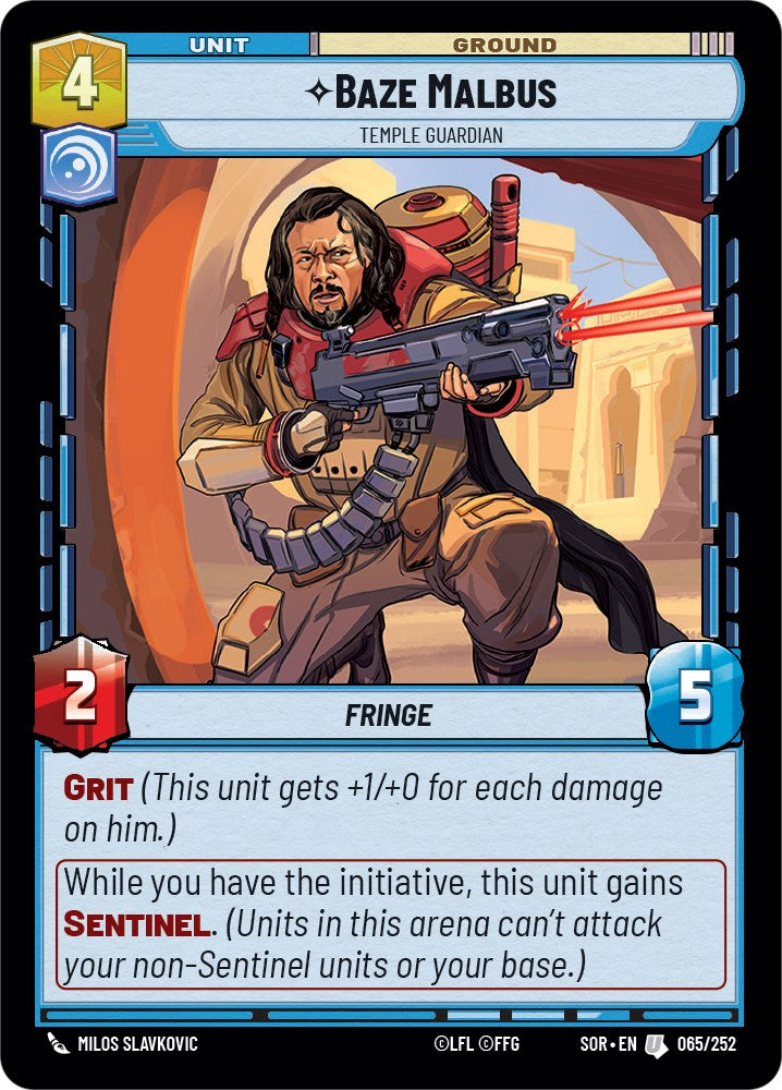 Baze Malbus - Temple Guardian (65) [Spark of Rebellion]