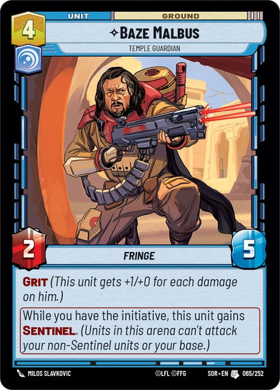 Baze Malbus - Temple Guardian (065/252) (Spark of Rebellion)