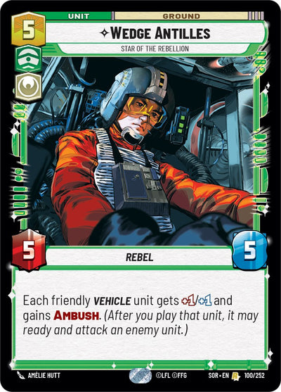 Wedge Antilles - Star of the Rebellion (100) [Spark of Rebellion]
