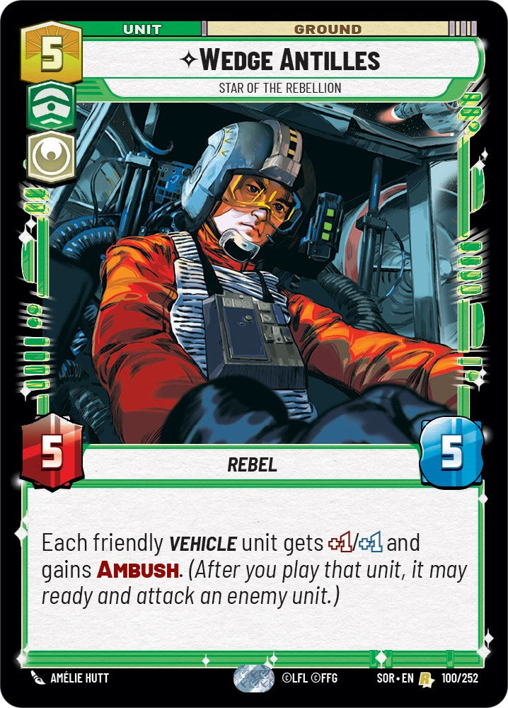 Wedge Antilles - Star of the Rebellion (100) [Spark of Rebellion]