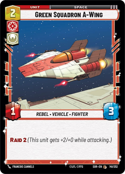 Green Squadron A-Wing (141/252) (Spark of Rebellion)
