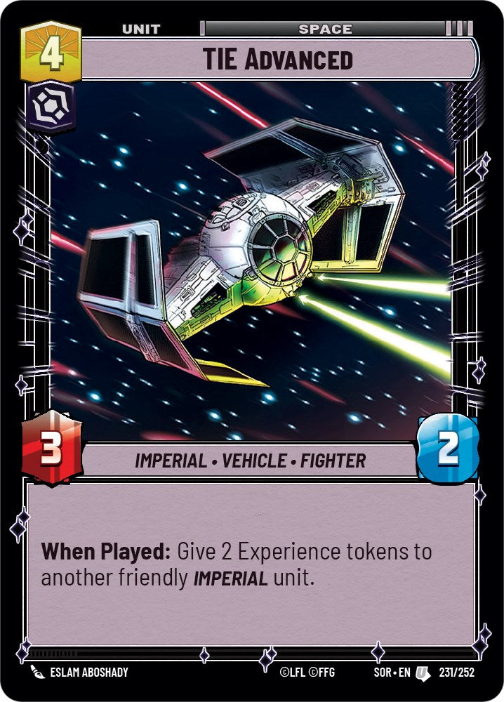 TIE Advanced (231) [Spark of Rebellion]