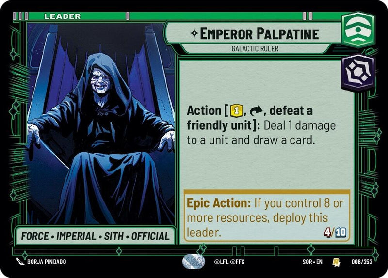 Emperor Palpatine - Galactic Ruler (6) [Spark of Rebellion]