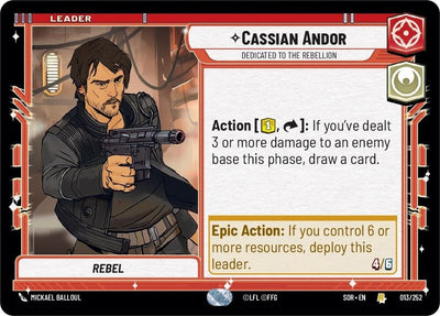 Cassian Andor - Dedicated to the Rebellion (013/252) (Spark of Rebellion)