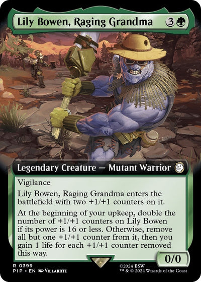 Lily Bowen, Raging Grandma (Extended Art) (399) (Universes Beyond: Fallout)