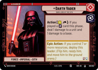 Darth Vader - Dark Lord of the Sith (001/002) (Prerelease Promos)