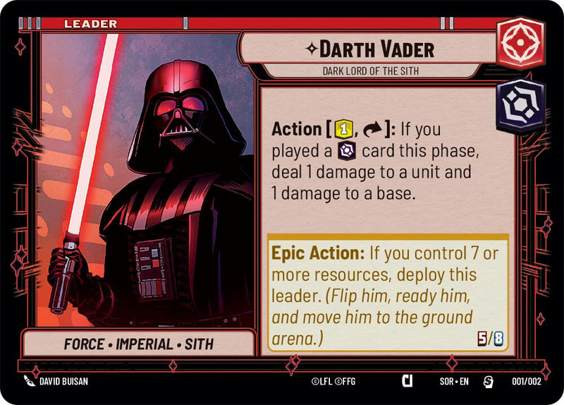 Darth Vader - Dark Lord of the Sith (001/002) (Prerelease Promos)